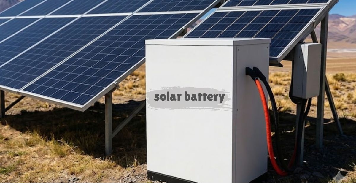 solar batteries for storing excess solar power