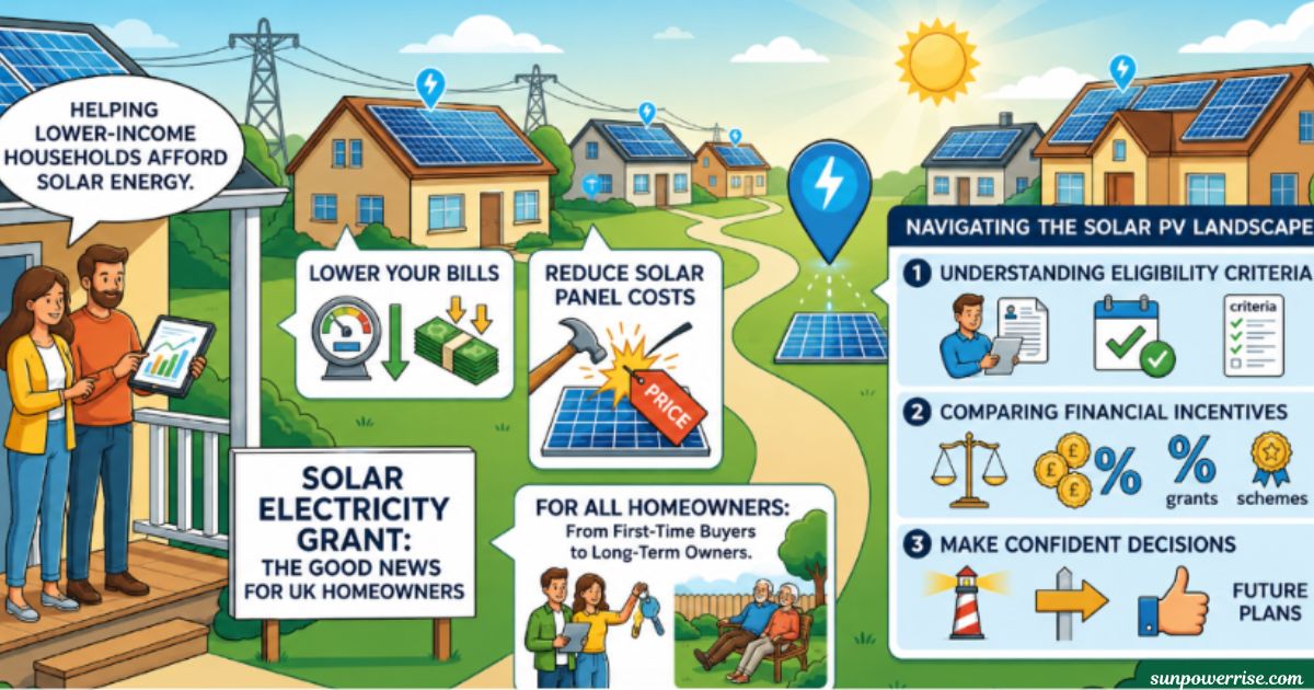 Solar Electricity Grant reducing the cost of home solar systems
