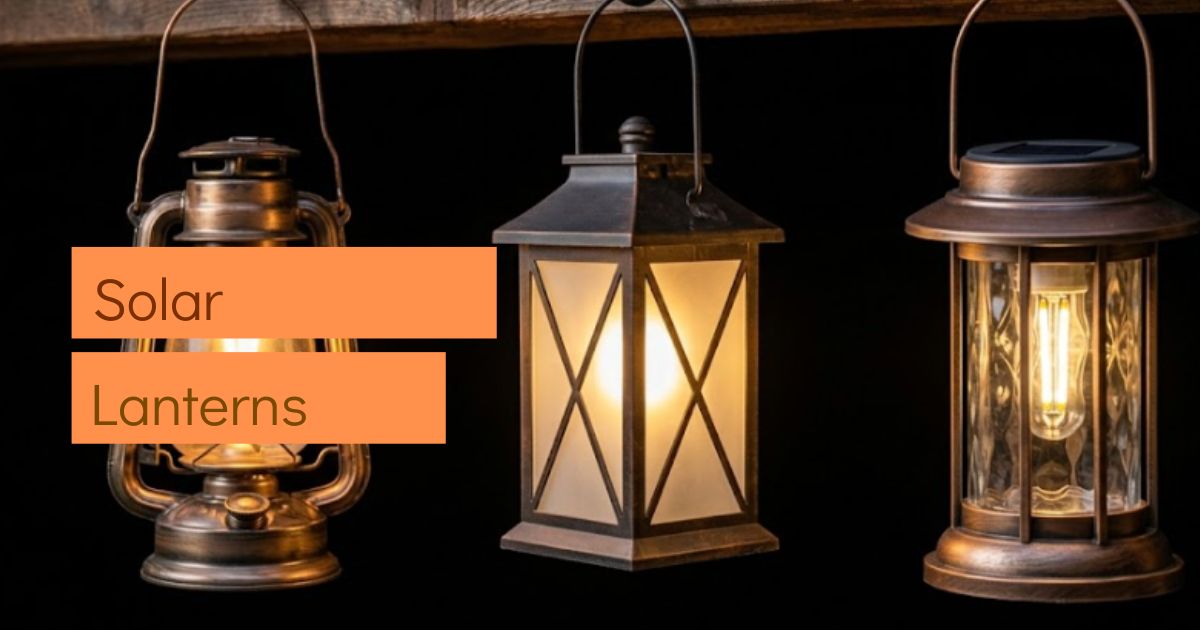  types of solar lanterns as fence garden solar lights