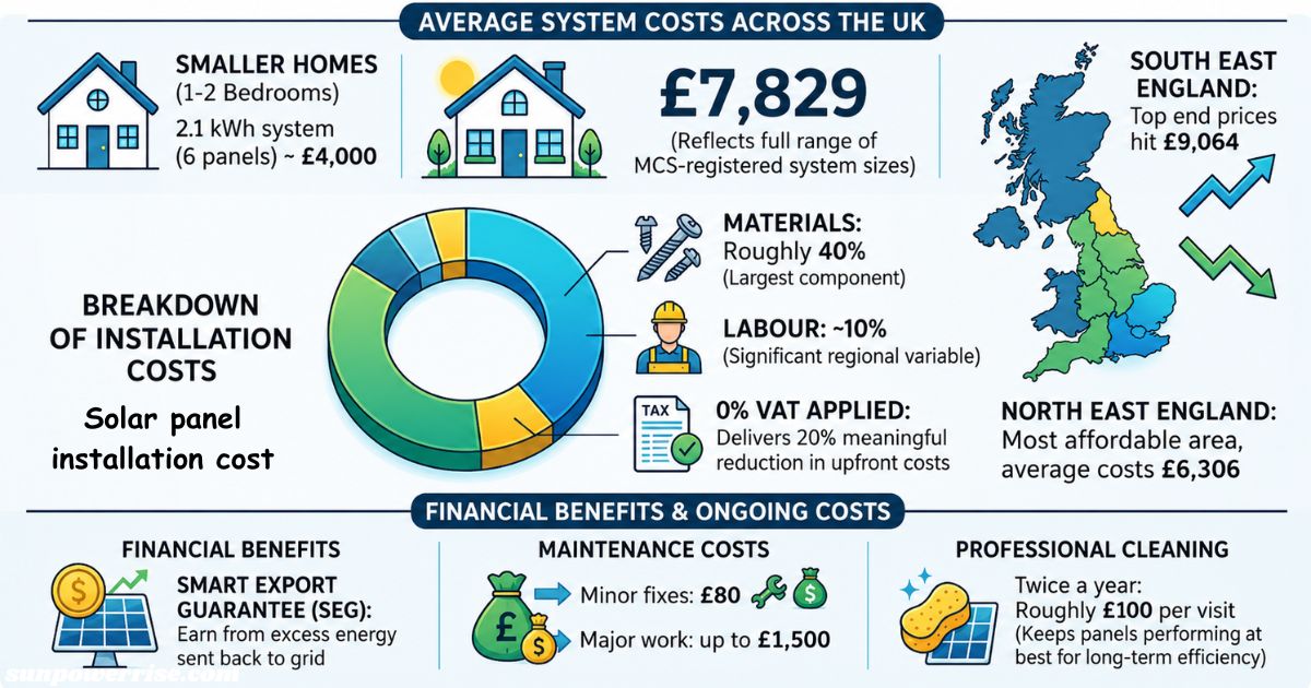 10. Solar panel installation cost infographic with pricing details 
