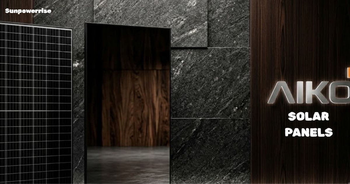 Black Aiko Solar Panel designed for maximum energy efficiency