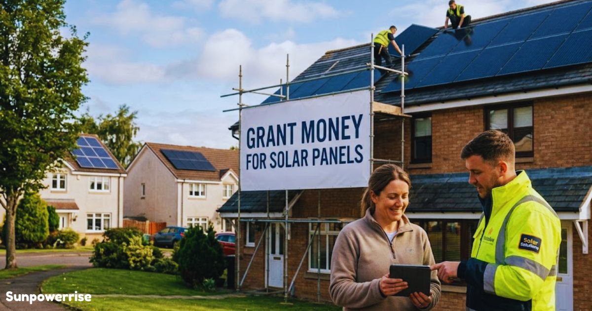 Grant money for solar panels helping UK homeowners install rooftop solar panels through government energy grant schemes.