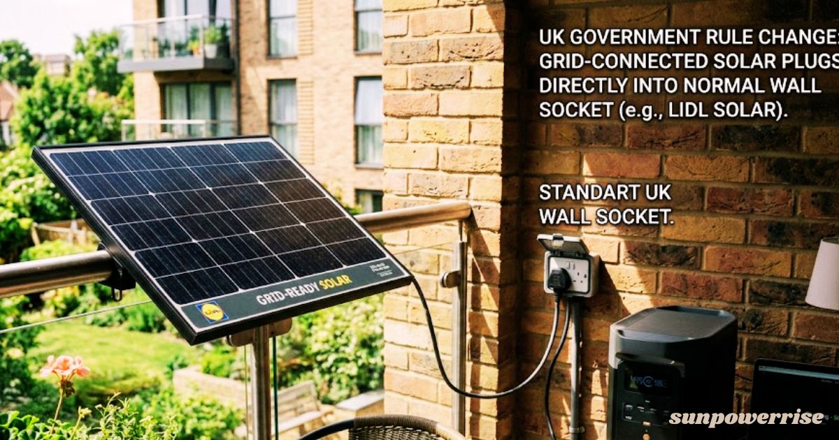 Close-up of Lidl solar panels generating clean solar power