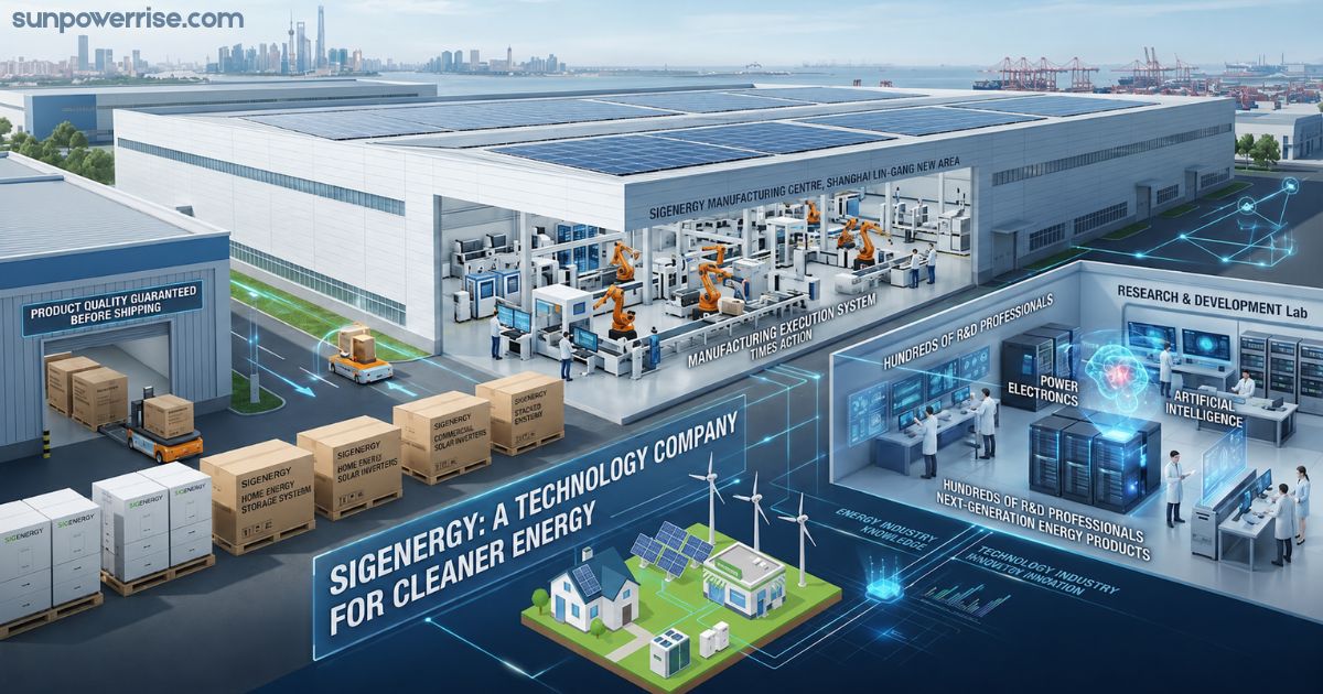Sigenergy advanced solar energy and battery production factory