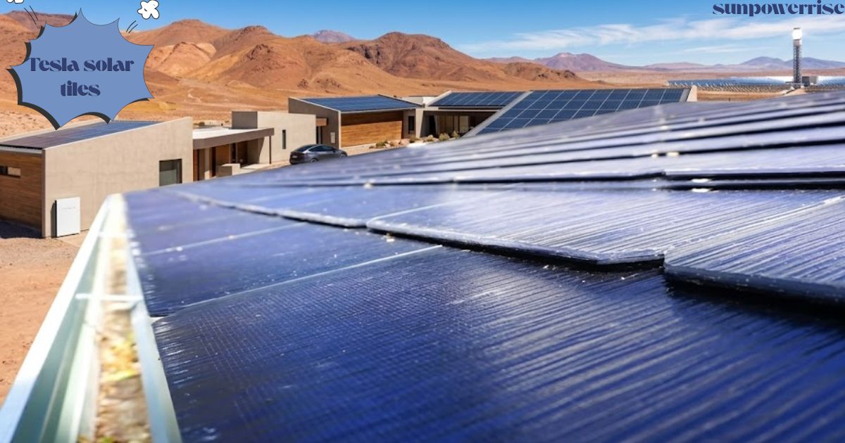 Close-up of Tesla Solar Tiles with sleek black solar roof design