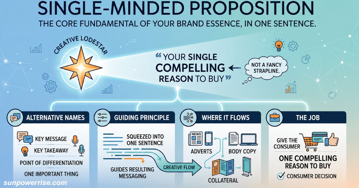 Single-minded proposition strategy for clear and compelling brand messaging