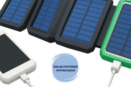 Portable solar powered power bank for outdoor phone charging