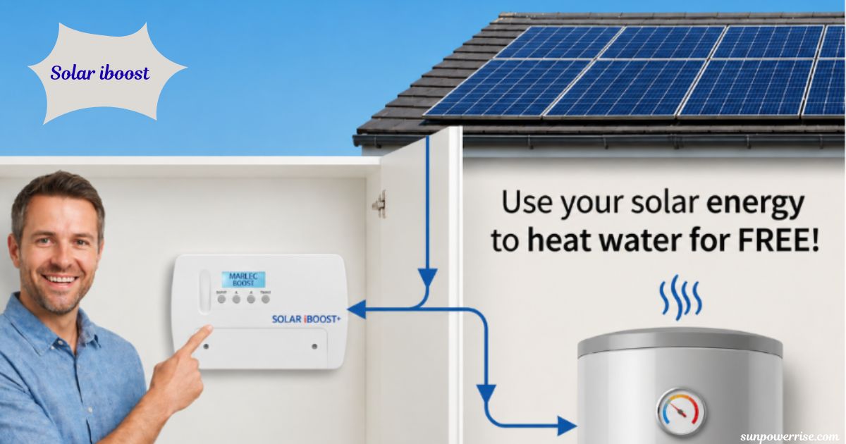 Solar iBoost hot water energy management system installed at home