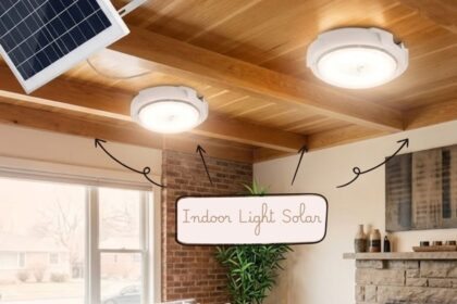 Rechargeable indoor solar light for home