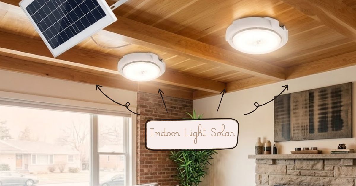 Rechargeable indoor solar light for home