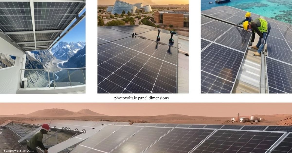 Photovoltaic panel dimensions for residential and commercial solar panels