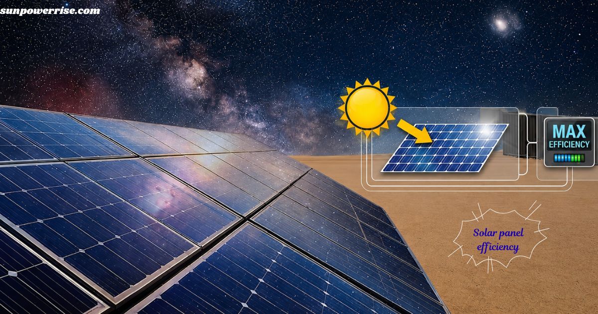 solar panel efficiency setup generating optimal solar electricity