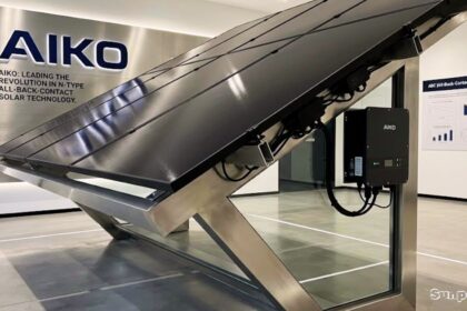 Aiko Solar Panels with advanced high-efficiency solar module for clean renewable energy and residential solar power systems.
