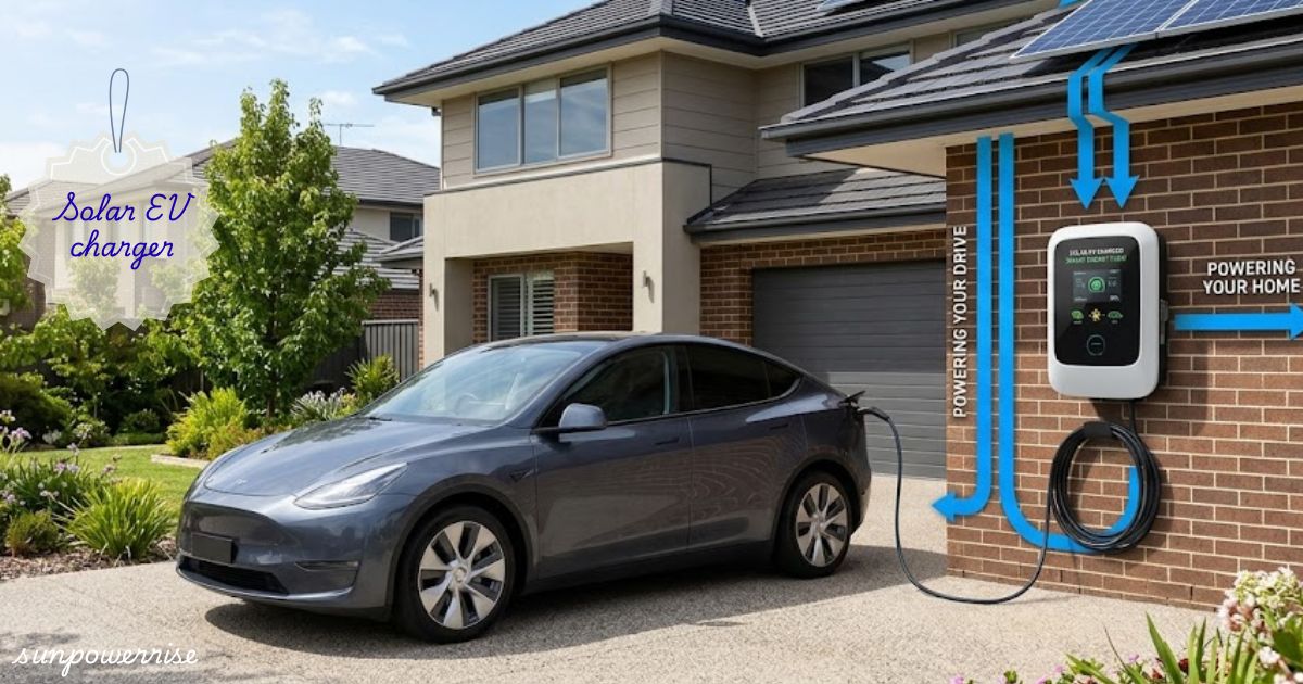 Solar EV charger for sustainable electric vehicle charging at home