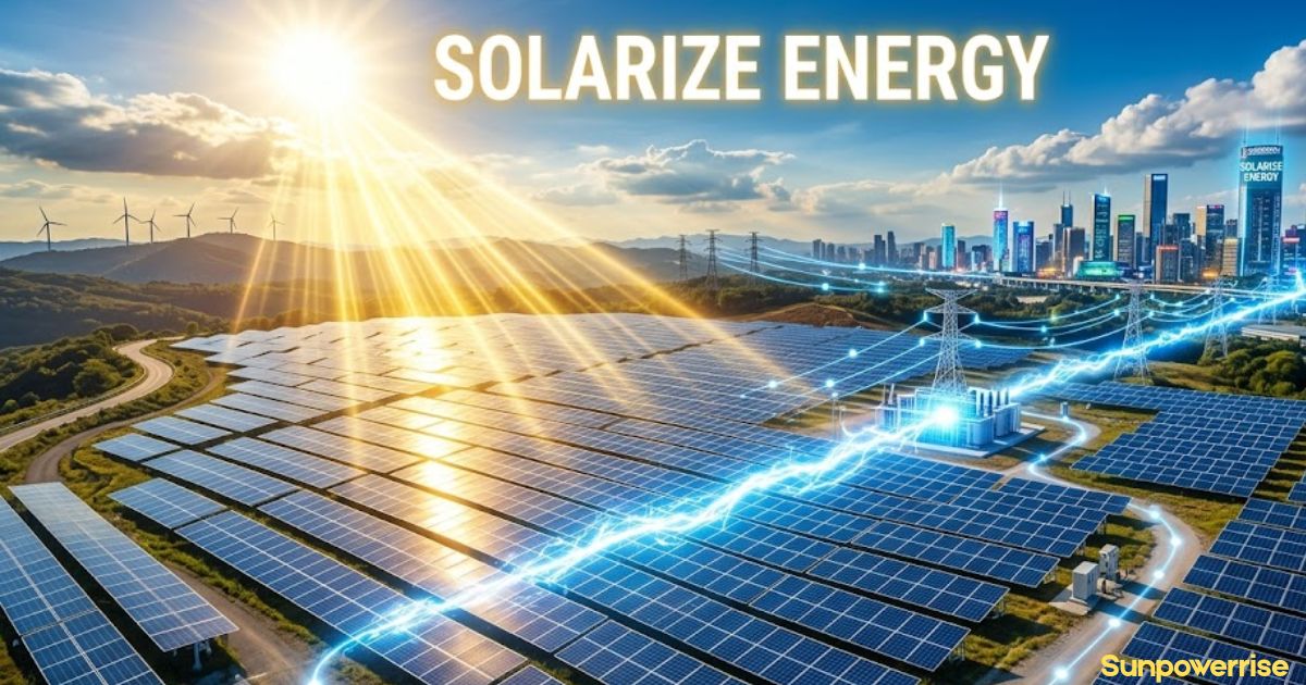 Solarize Energy advanced solar power infrastructure supporting sustainable energy and smart cities.