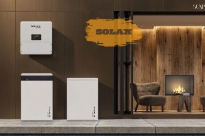 Solax solar inverter installed on a residential wall