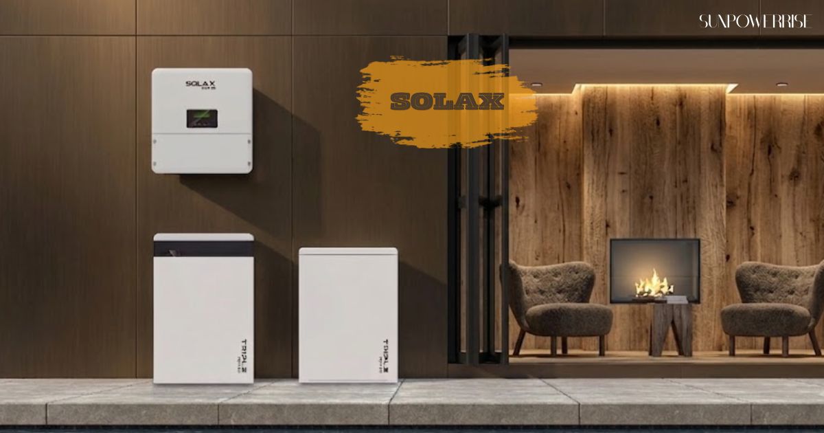 Solax solar inverter installed on a residential wall