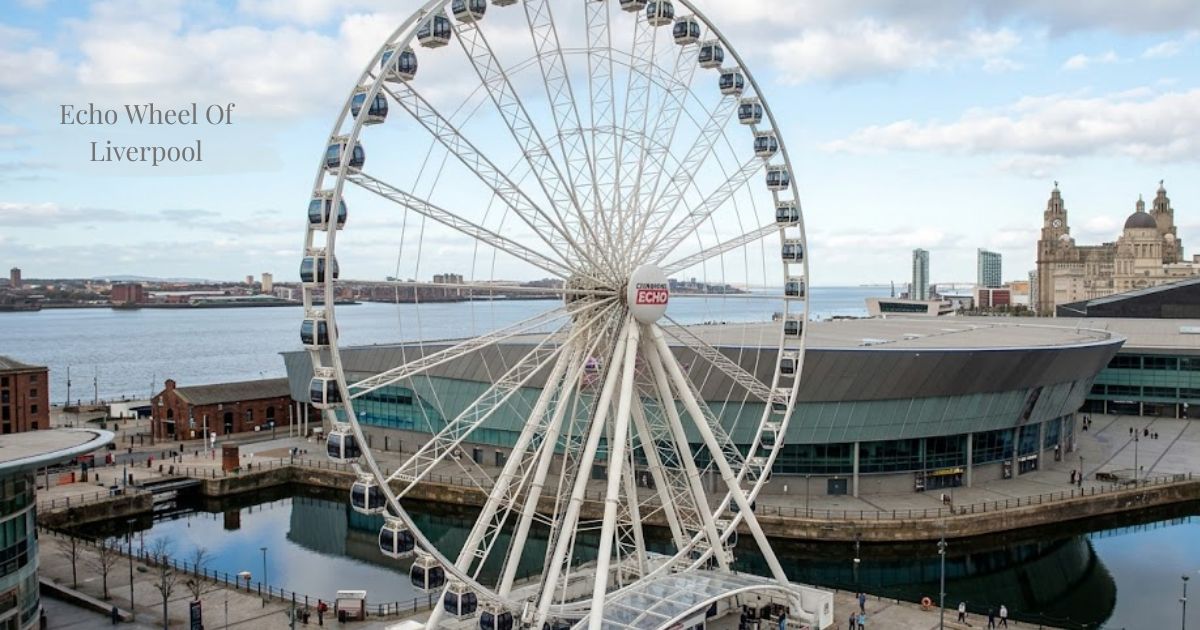 Echo Wheel of Liverpool with skyline and river views