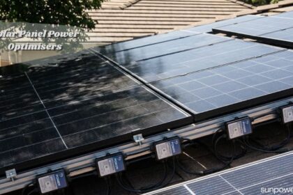 Solar panel power optimisers connected to improve energy efficiency