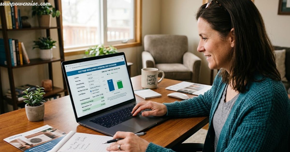 UK heat pump cost calculator for estimating installation expenses and energy savings.