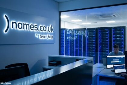 Namesco data centre with servers and technical support team